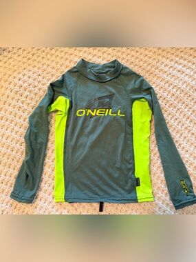 O'Neill Teal Crew Neck Rash Guard